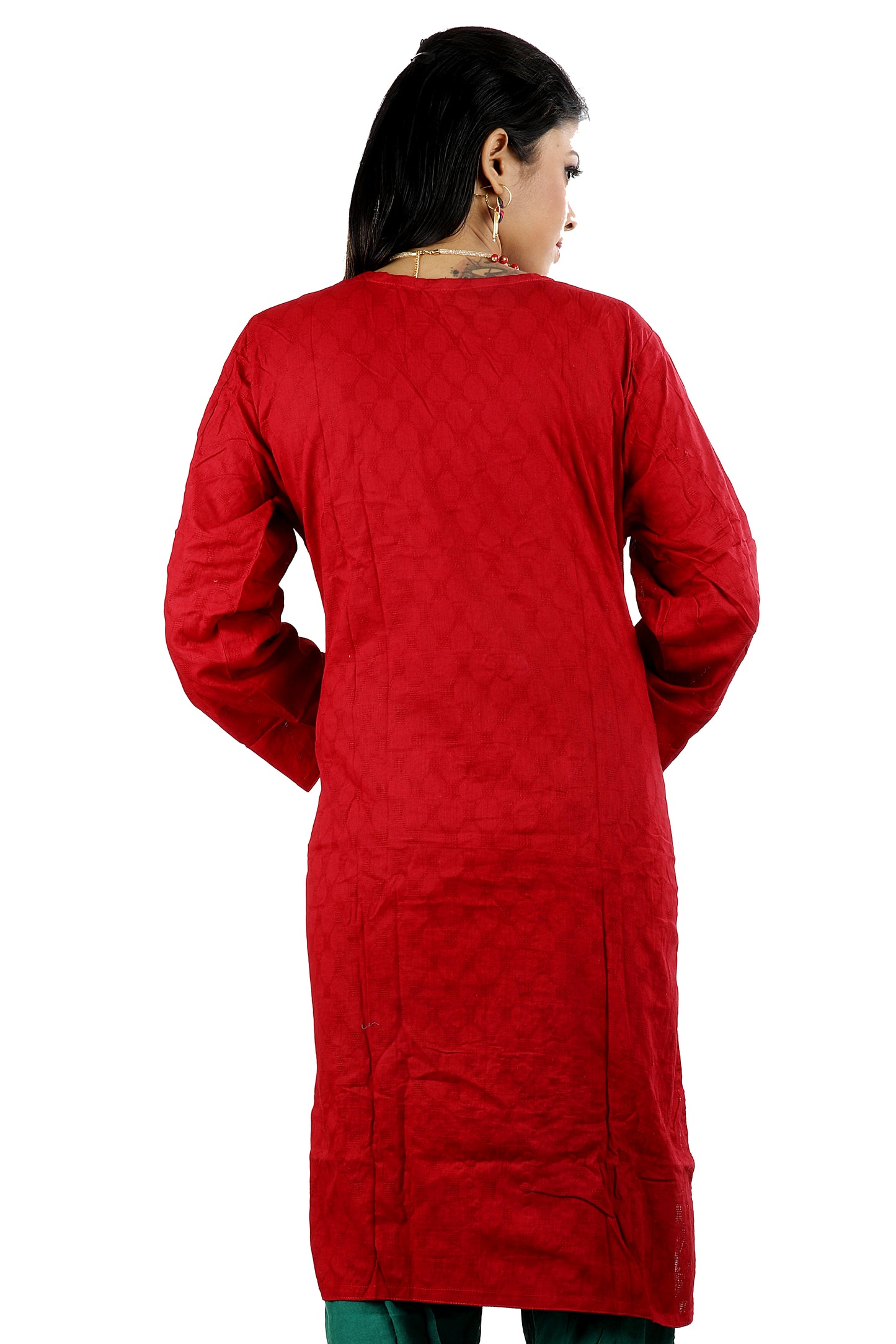 Red Embroidered Salwar kameez Dress Chest size 52