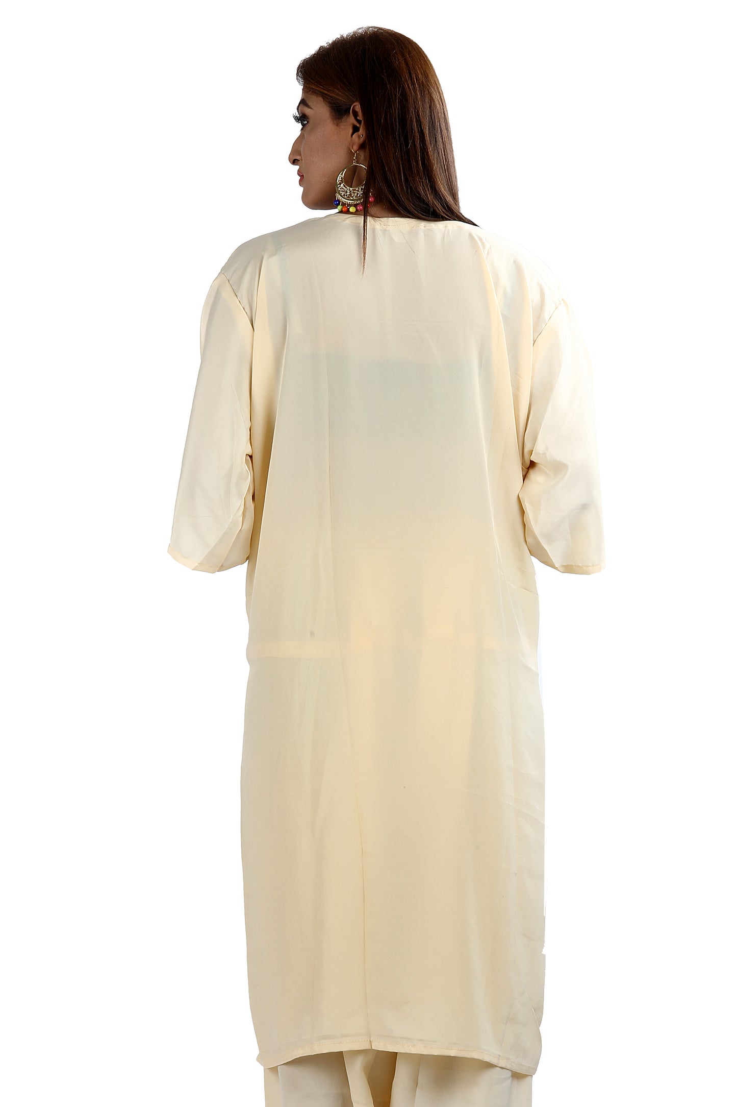 Cream Designer Salwar Kameez Plus size 56
