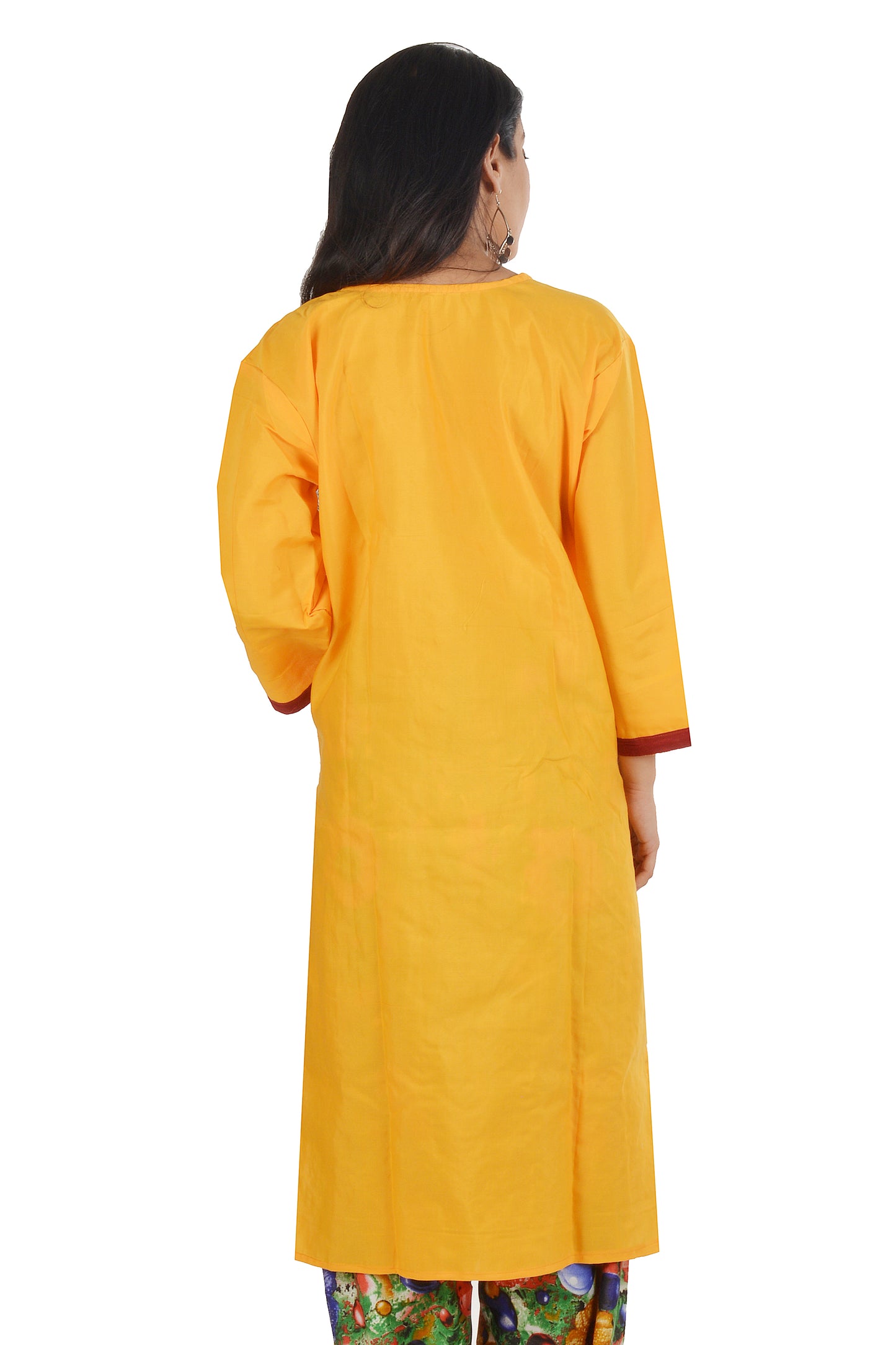 Yellow  Cotton Salwar kameez Dress  chest Size 44