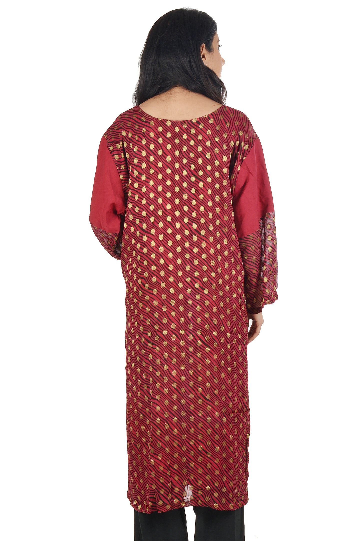 Burgundy Salwar kameez Plus Size 56