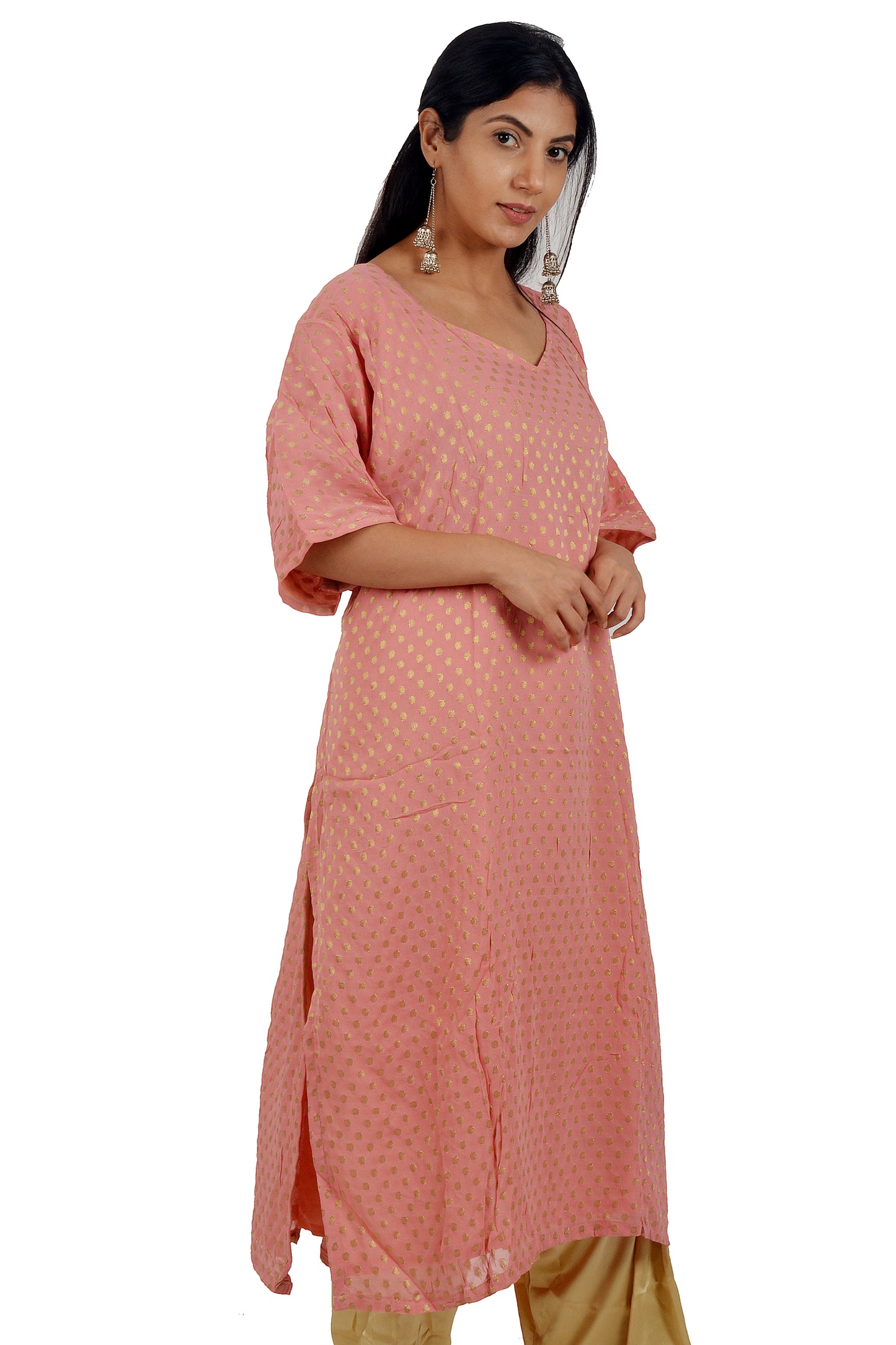 Pink Salwar kameez Dress Plus Size 56