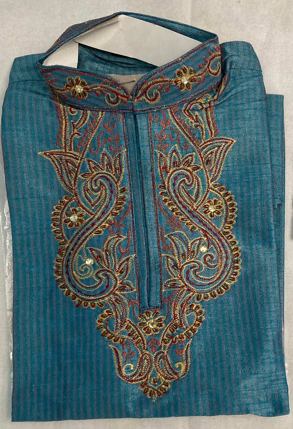 Blue Indian Boys Kurta sherwani set Age 3,7,8,10