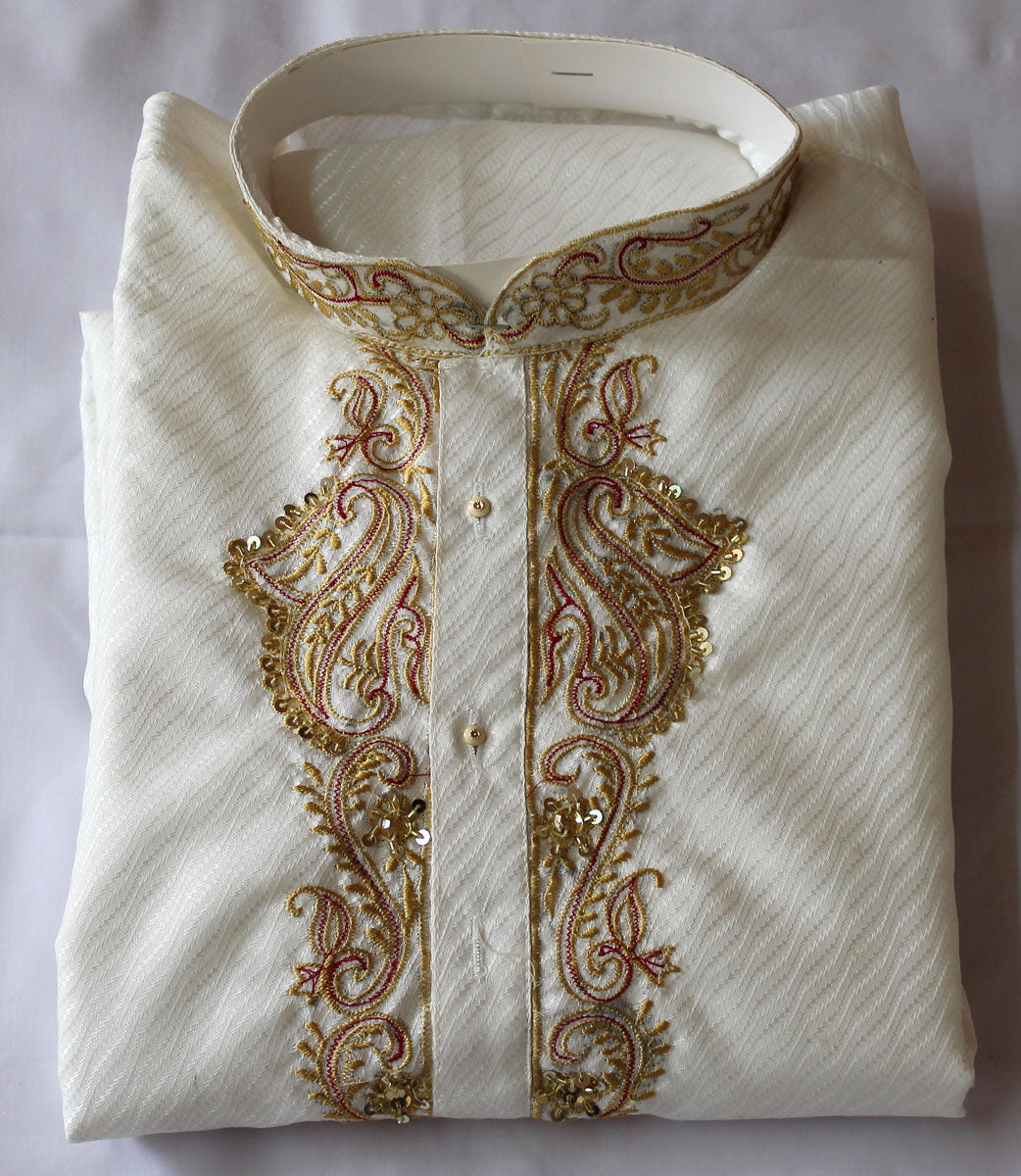 White Boys Kurta pajama set For Age 14,