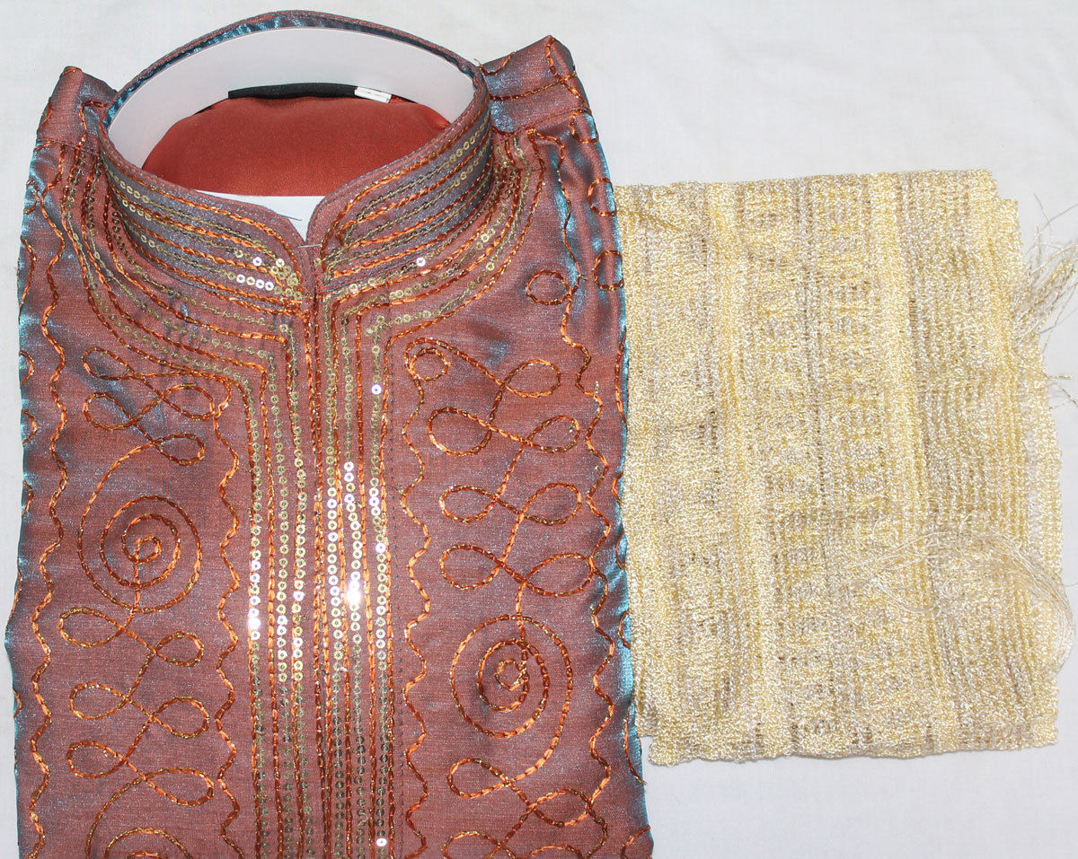 Rust India Boys Kurta sherwani set Age 4,6,8,12