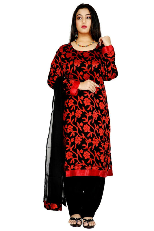 Black and Red Salwar Kameez for Women | Designer Partywear Dress for Women