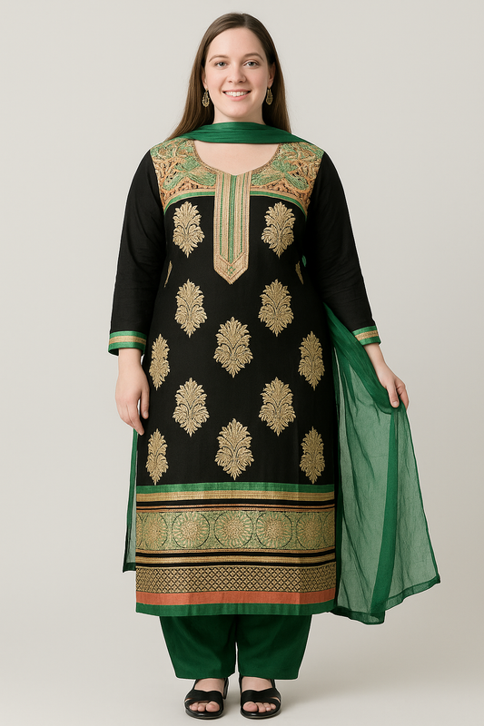 Curvy & Confident: Your Guide to Plus Size Salwar Kameez (Up to 7XL/Chest 62")