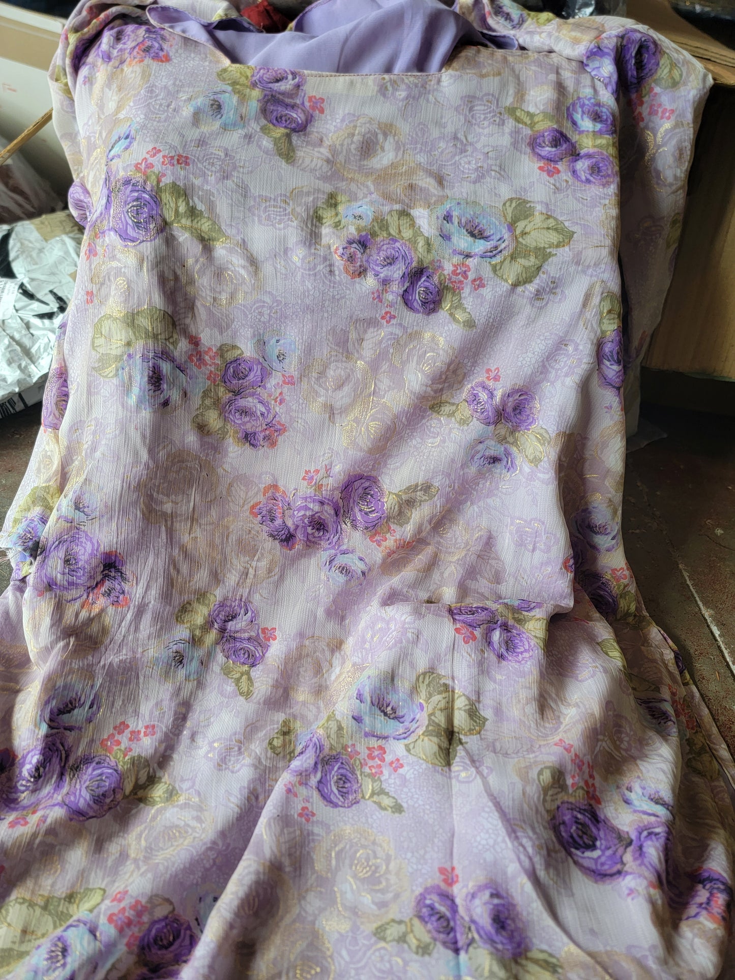 Purple  Salwar kameez  plus Chest Size 54