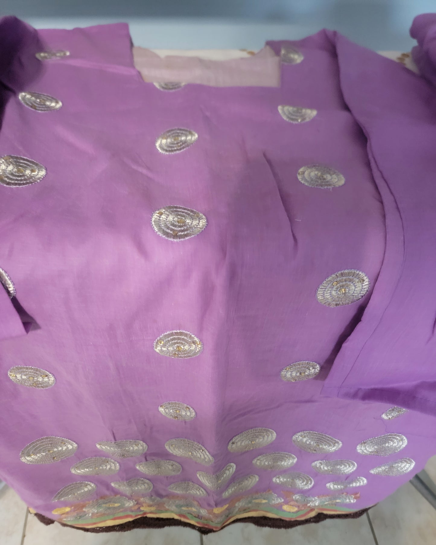 Purple Cotton Salwar kameez  Chest Size 40 Indian Wedding Party wear