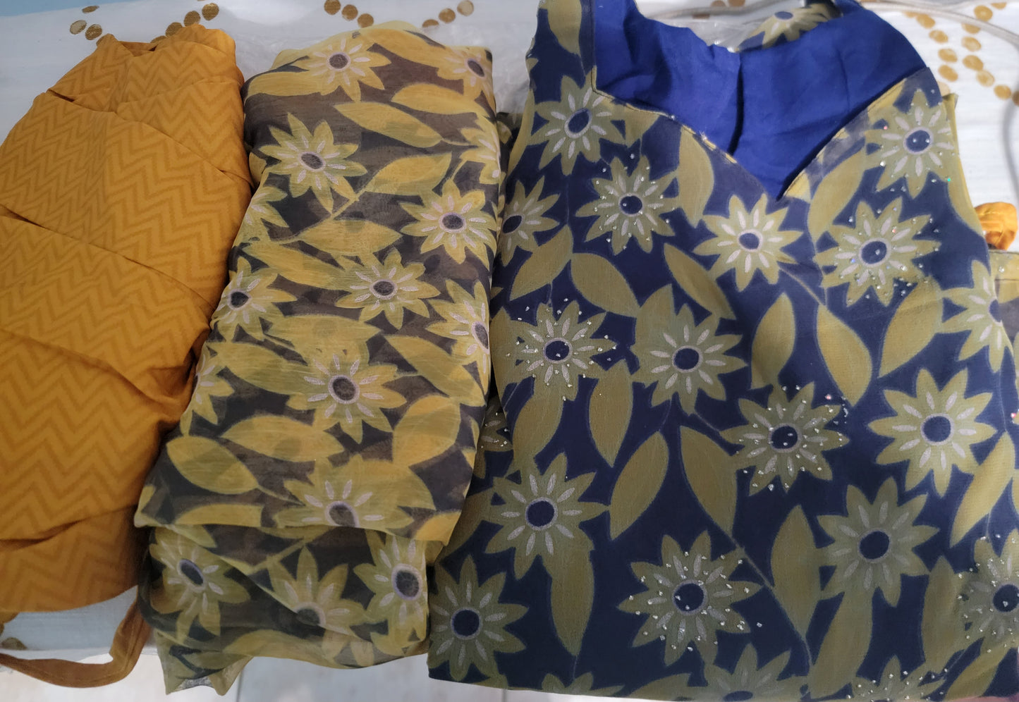 Blue Salwar kameez  Chest Size 44 Indian Wedding Party wear