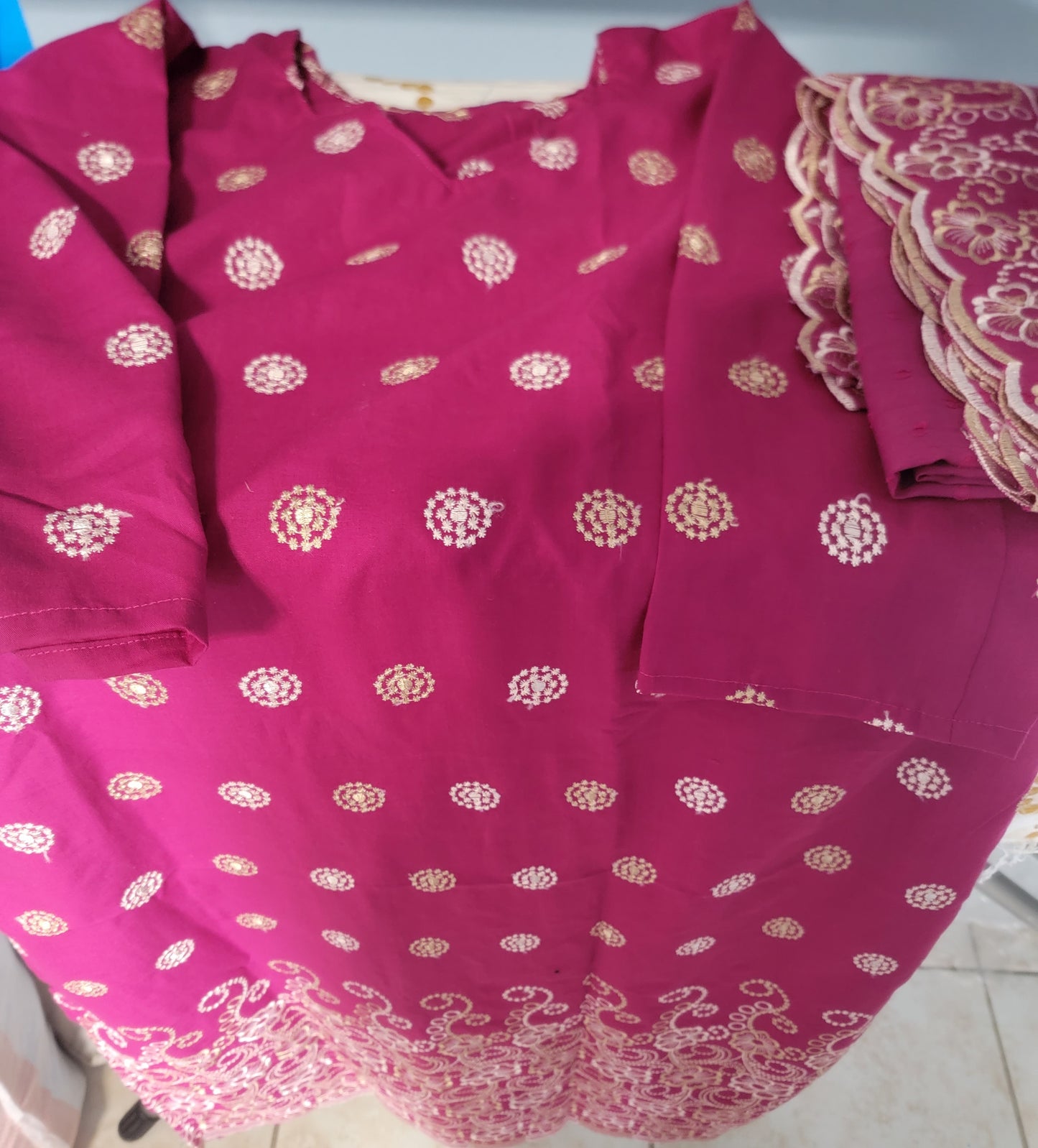 Pink Cotton Salwar kameez Dress chest size 40