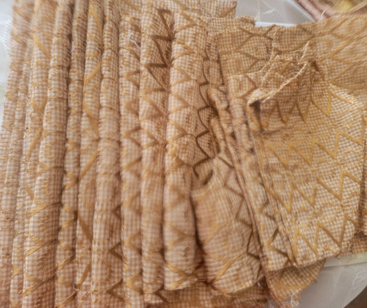 Set 10 Beaded Embroidered Lace Trim Art Craft Stitching fabric Doll Clothes Ornament Projects