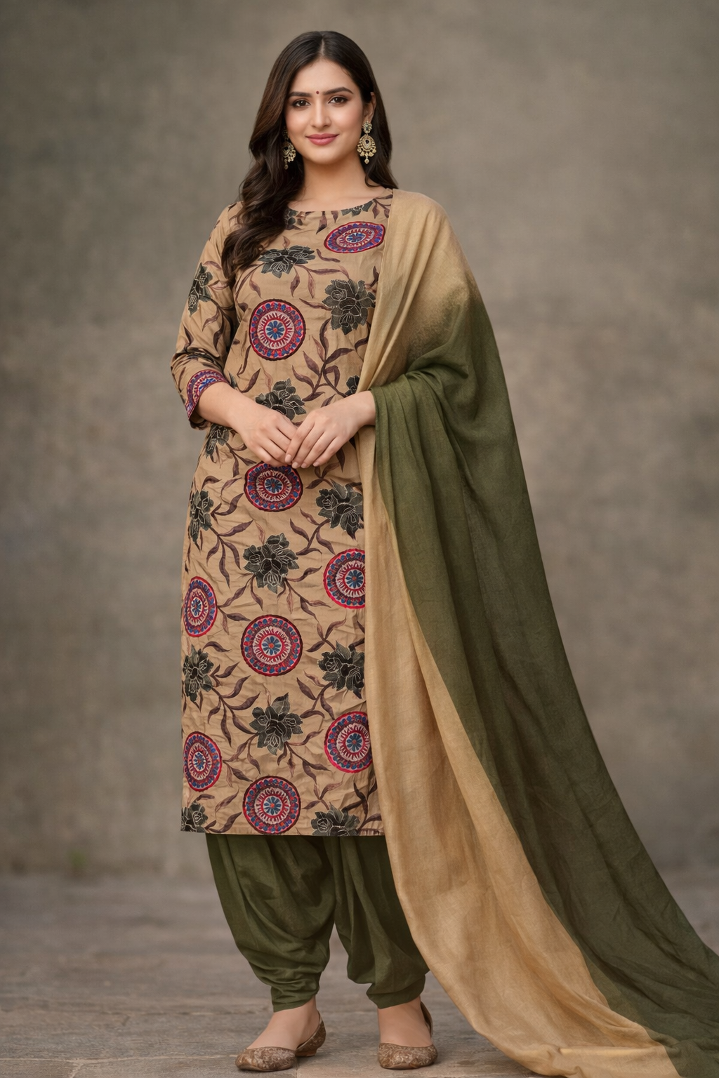 Gold embroidered Salwar kameez dress chest size 46 XL