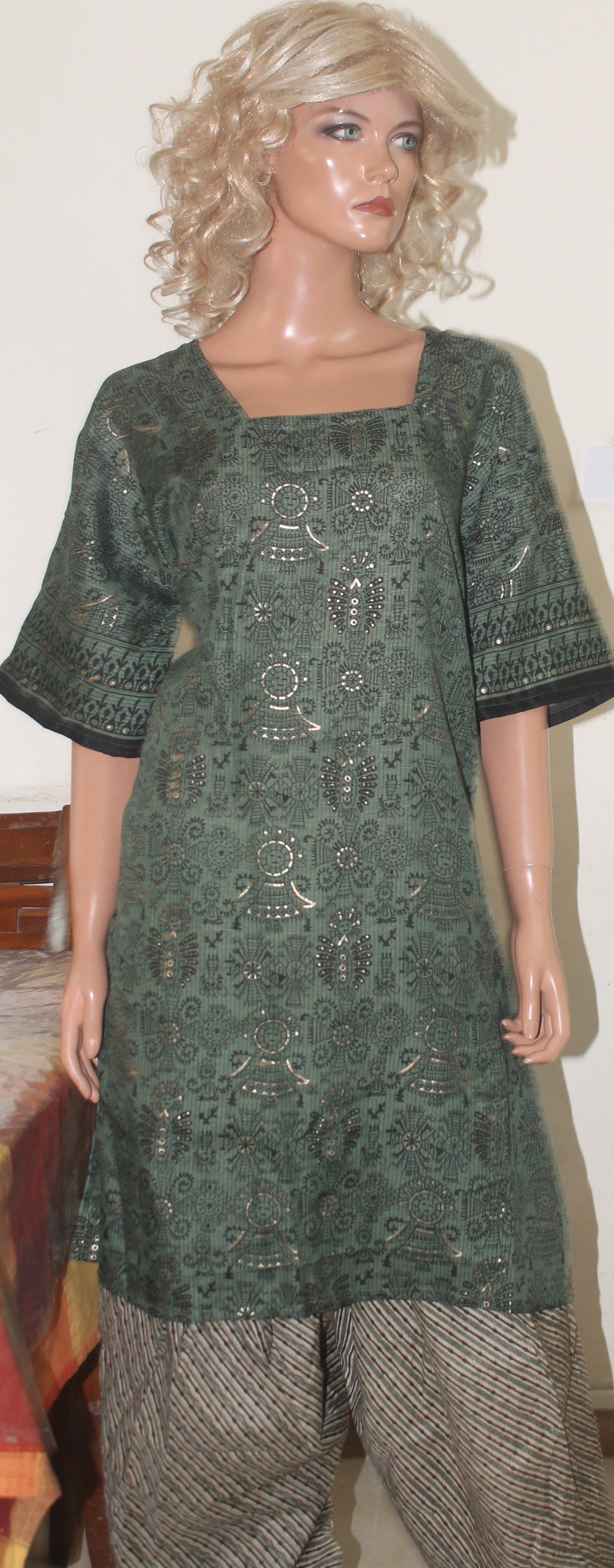 Printed Salwar kameez Dress Plus   Chest size 52