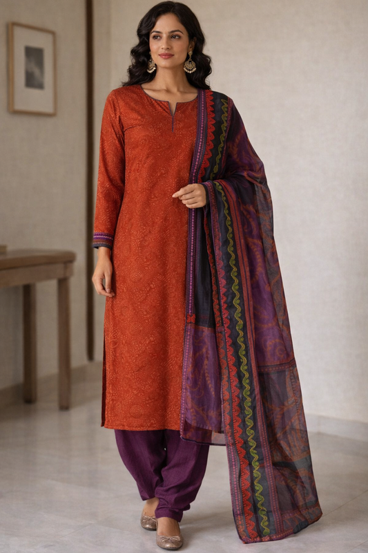 Cotton Plus Size 50  Salwar kameez Dupatta