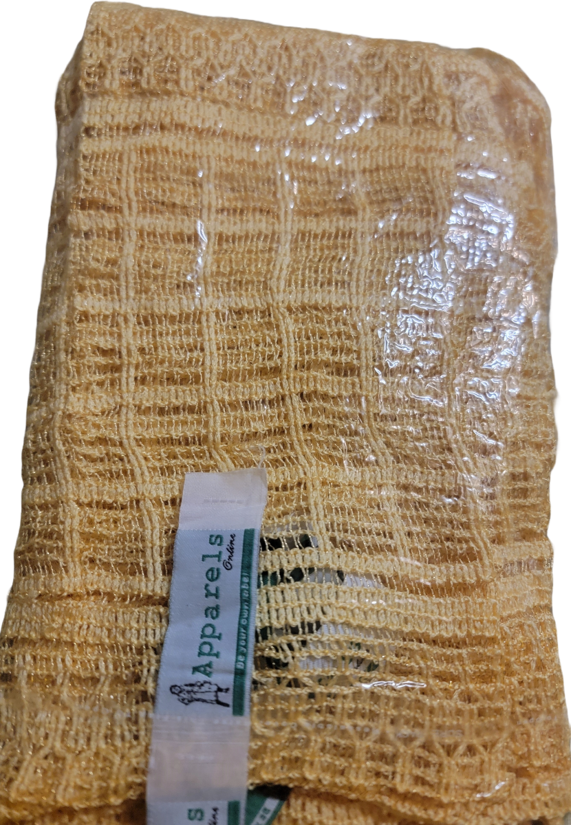 Gold Men Dupatta Shawl Match Kurta Sherwani Indian Wedding Bollywood