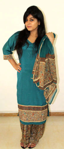 Green Salwar kameez dress plus chest size 48