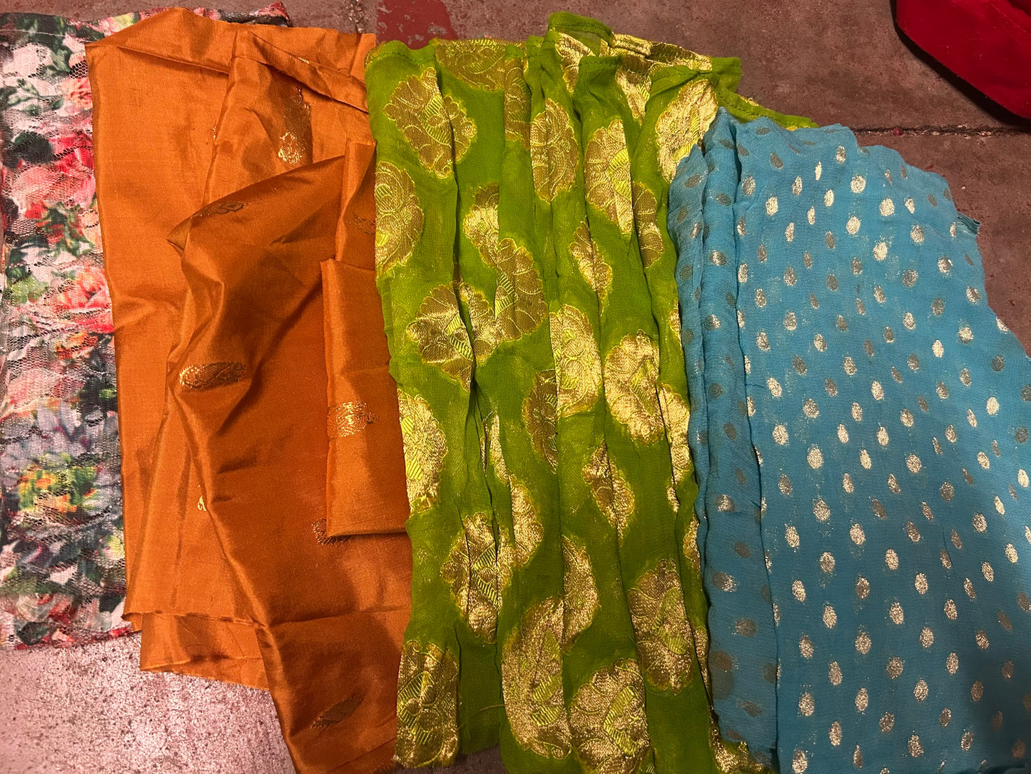 Handmade Beaded Fabric Pieces – Art Craft, Décor & Doll Clothing