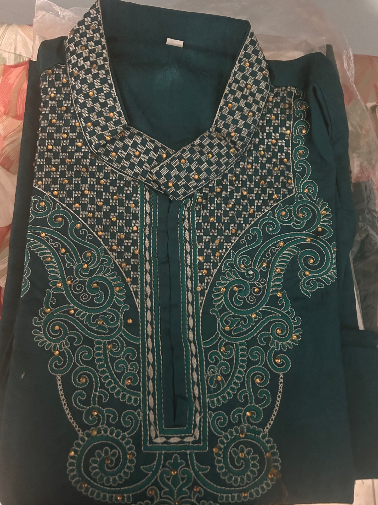 Blue Men’s Kurta Pajama Set – Clearance Sale Large