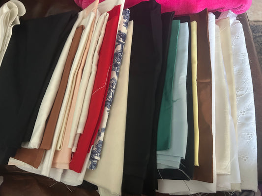 Decorative Beaded Fabric Pieces for Crafts & Miniature Clothing