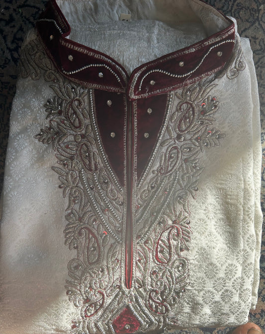 Men sherwani set Indian Wedding Bollywood Party wear 3XL