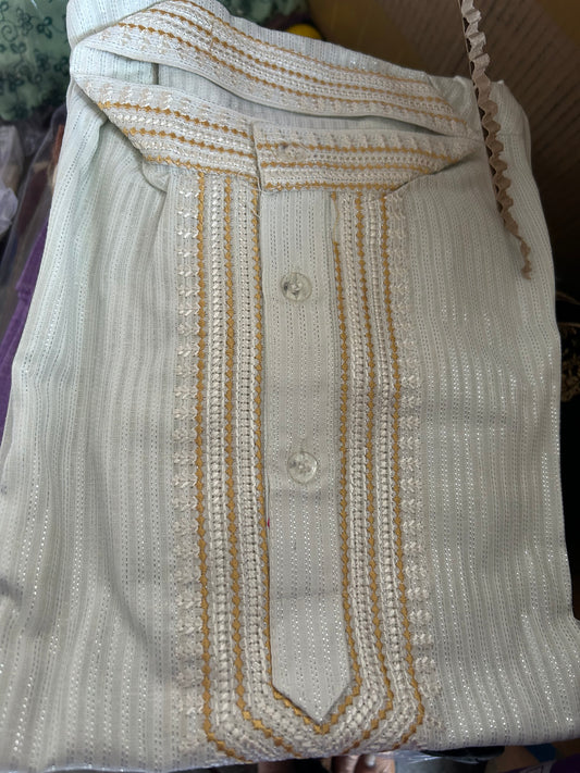 White Boys kurta pajama set Age 11