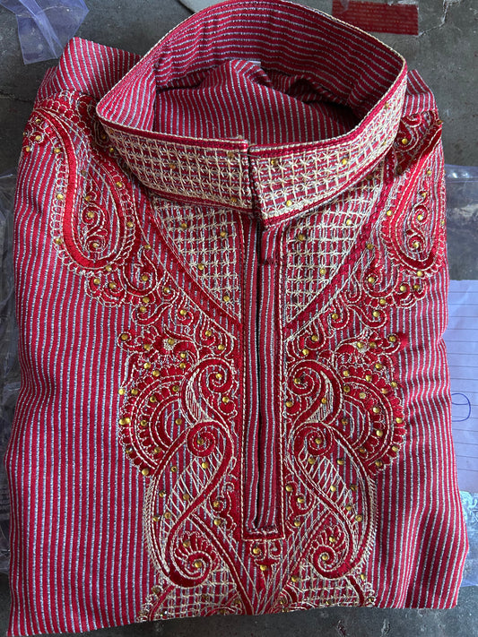 Red Boys kurta pajama set Age 6  Indian Wedding party wear