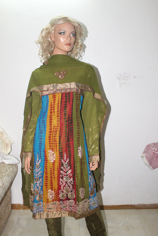 Anarkali  Dress Plus Chest Size 44  Indian Bollywood Wedding Party wear