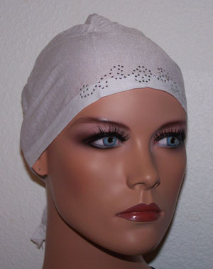 Set of two Cotton  Hijab Under scarf cap white & Pink with Rhinestone