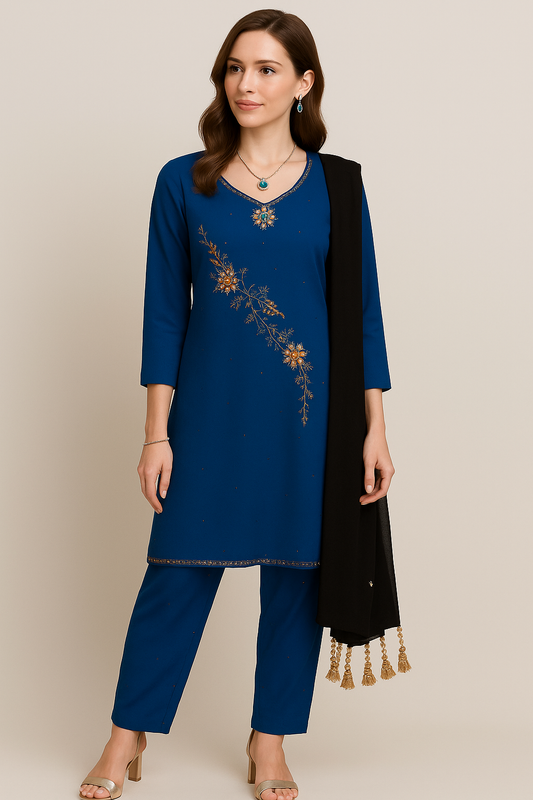 Blue  salwar kameez Dupatta set  chest  Size 40