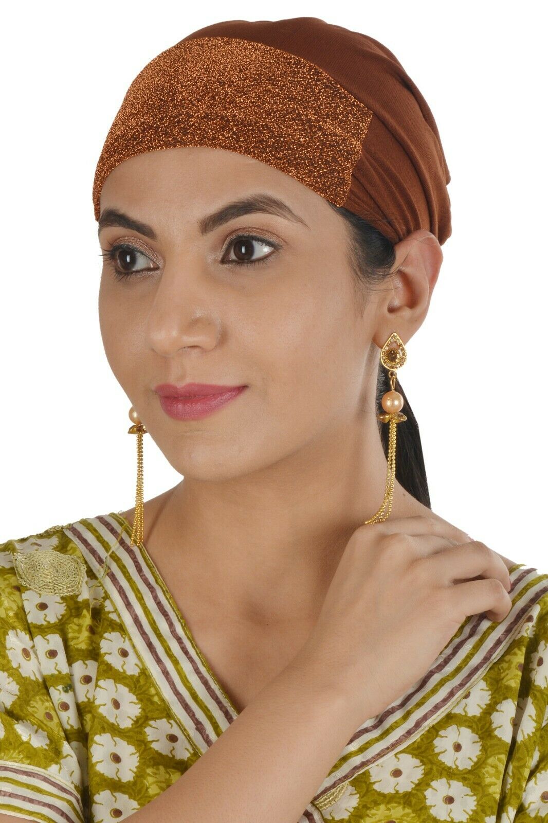 Shimmery Hijab cap set of 10 Different Colors Wedding Party Wear