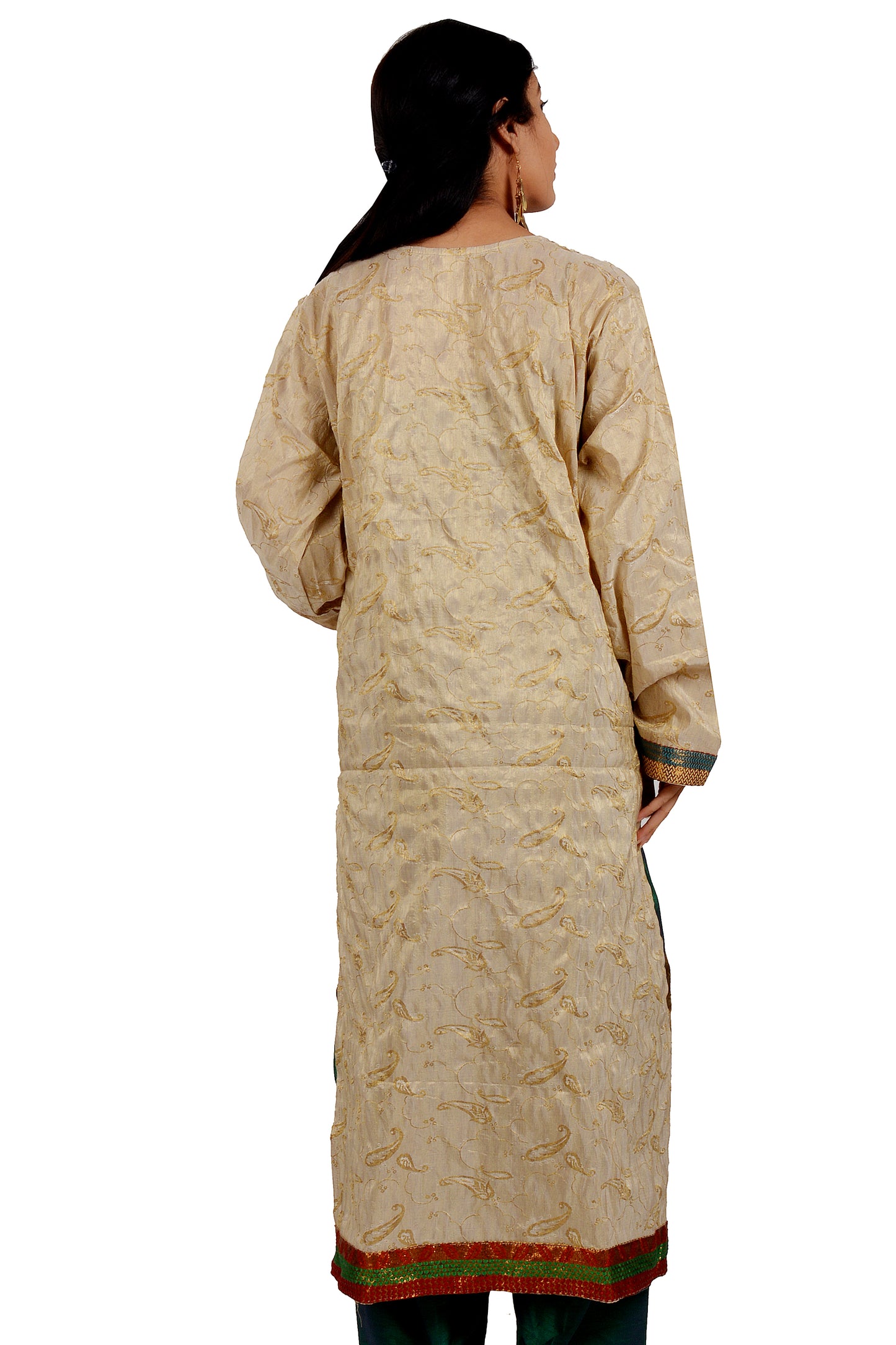 Gold Long sleeves Salwar kameez Dress Chest size 44 Indian Wedding party Wear