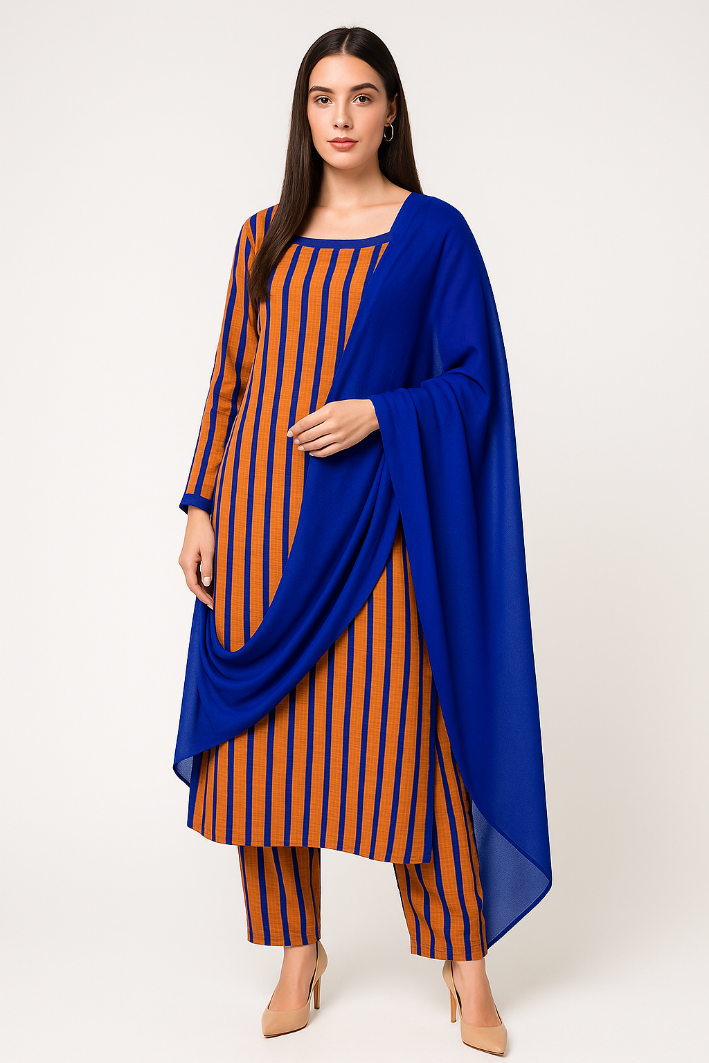 salwar kameez Dupatta set plus chest  Size 52