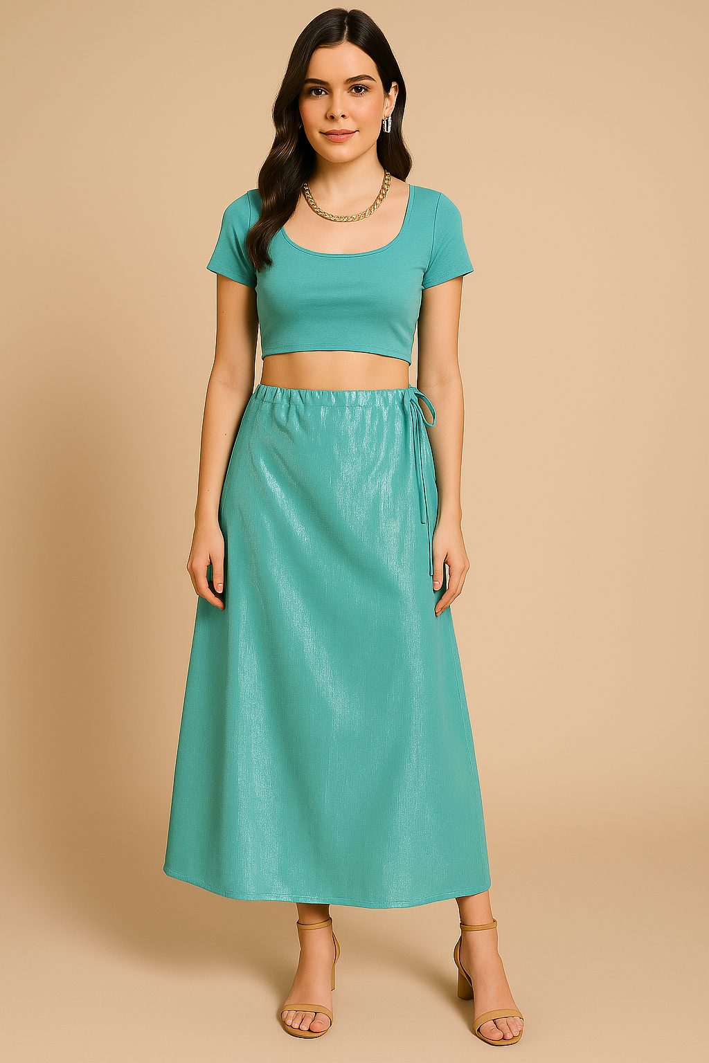 Elegant Shimmer Cotton Petticoat for Sarees and Lehengas – Adjustable Drawstring Waist