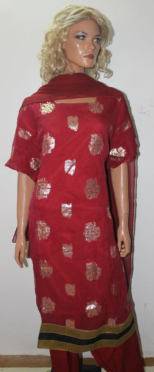 Red Salwar kameez Dress Plus Chest Size 50 Indian Bollywood