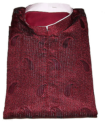 Burgundy Boys Kurta salwar kameez sherwani 2 pc suit