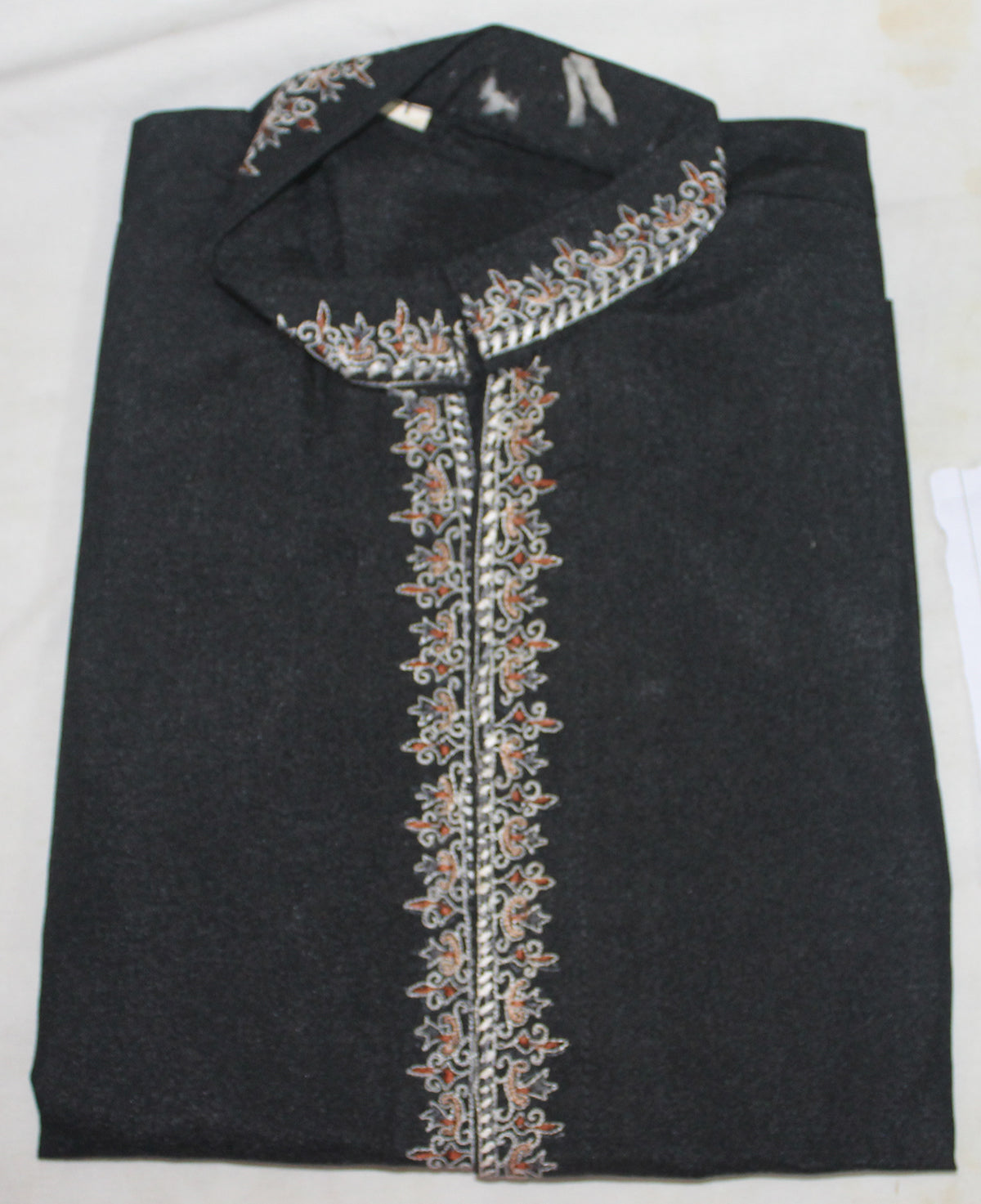 Black Embroidered  boys Kurta sherwani set Age 1