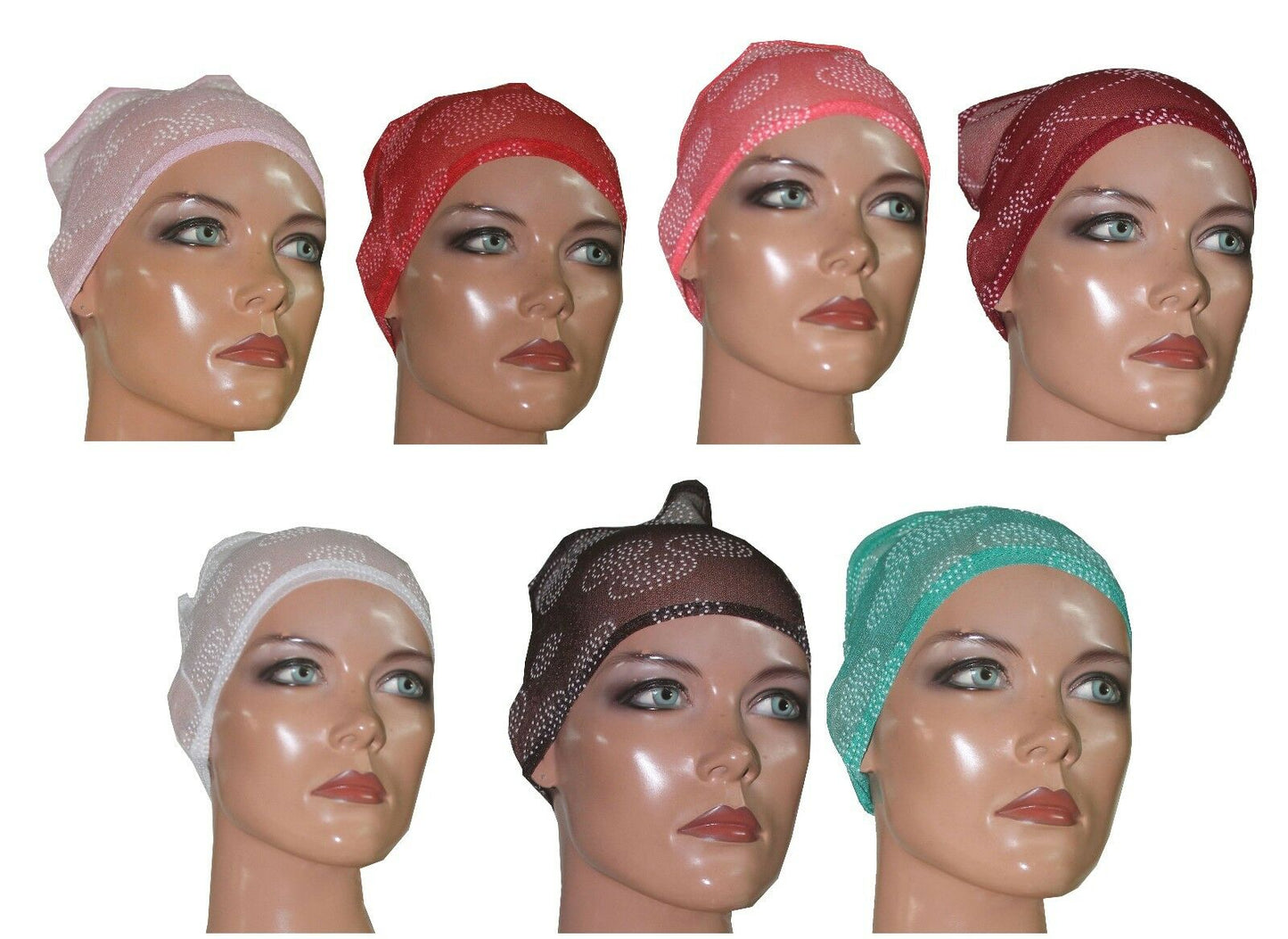Wholesale Lot of 12 Hijab Band Under scarf Cap