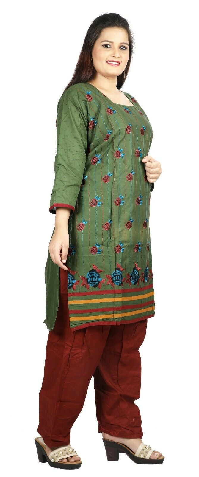 Green  Boutique Wedding Summer New Stitched Designer salwar kameez  Plus size 48