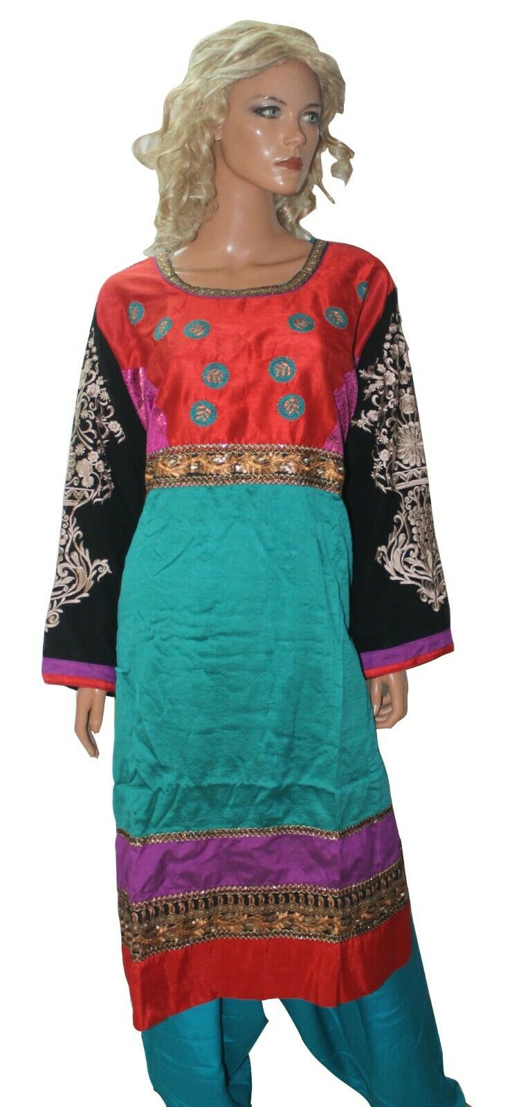 Teal  Anarkali  salwar Kameez Stylish Indian Wedding Party Chest size 56,58