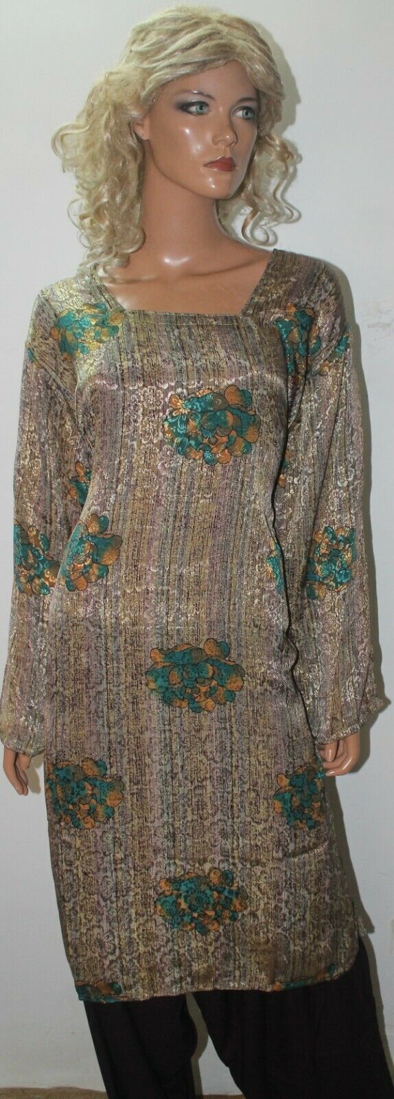 Dress Long  sleeves  ladies Salwar kameez dress Plus Chest  size 54