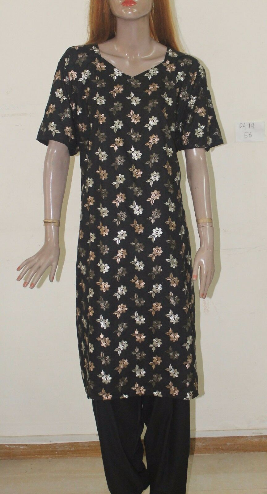 Black  Cotton Party Wear Salwar Kameez  DA-19 Plus size 56  New arrivals
