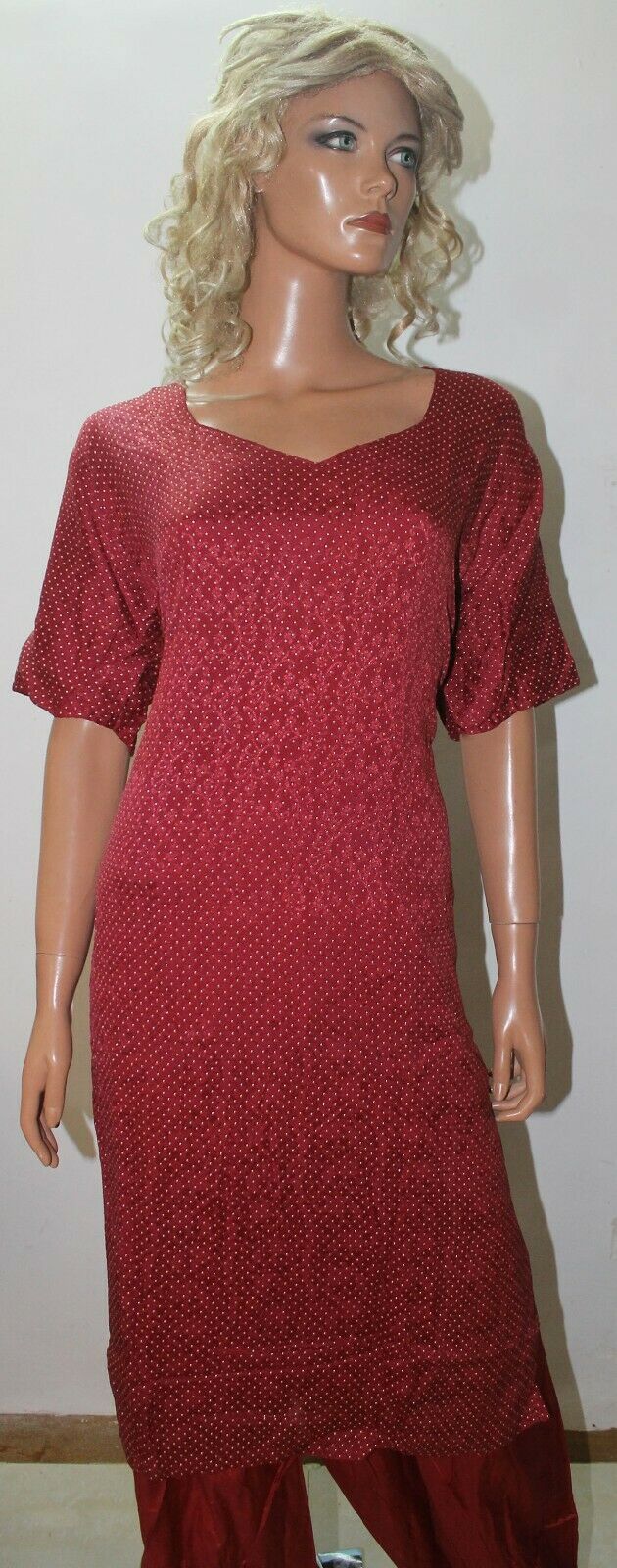 Red  Salwar Kameez Designer Wear  plus size 52