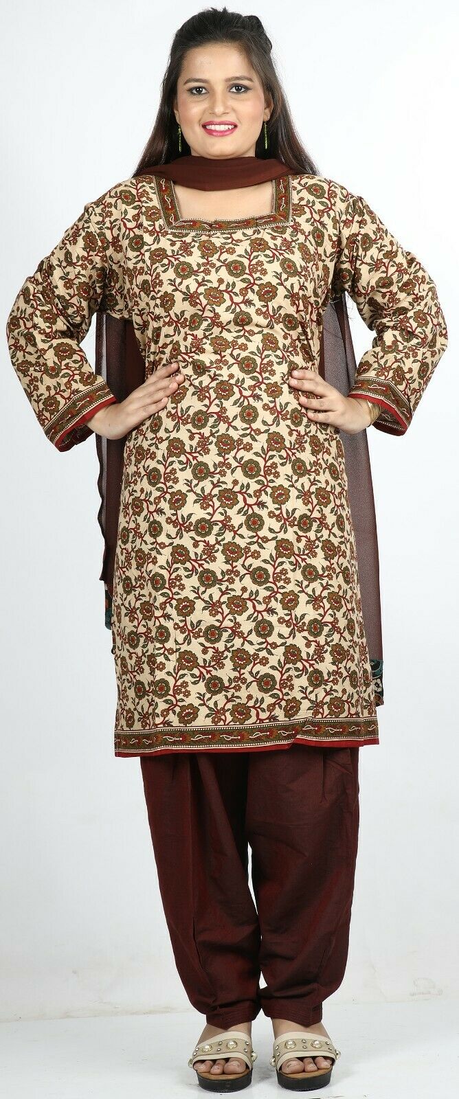 Floral print Cotton Summer  Salwar Kameez Plus chest 58  Stitched Ready to Wear