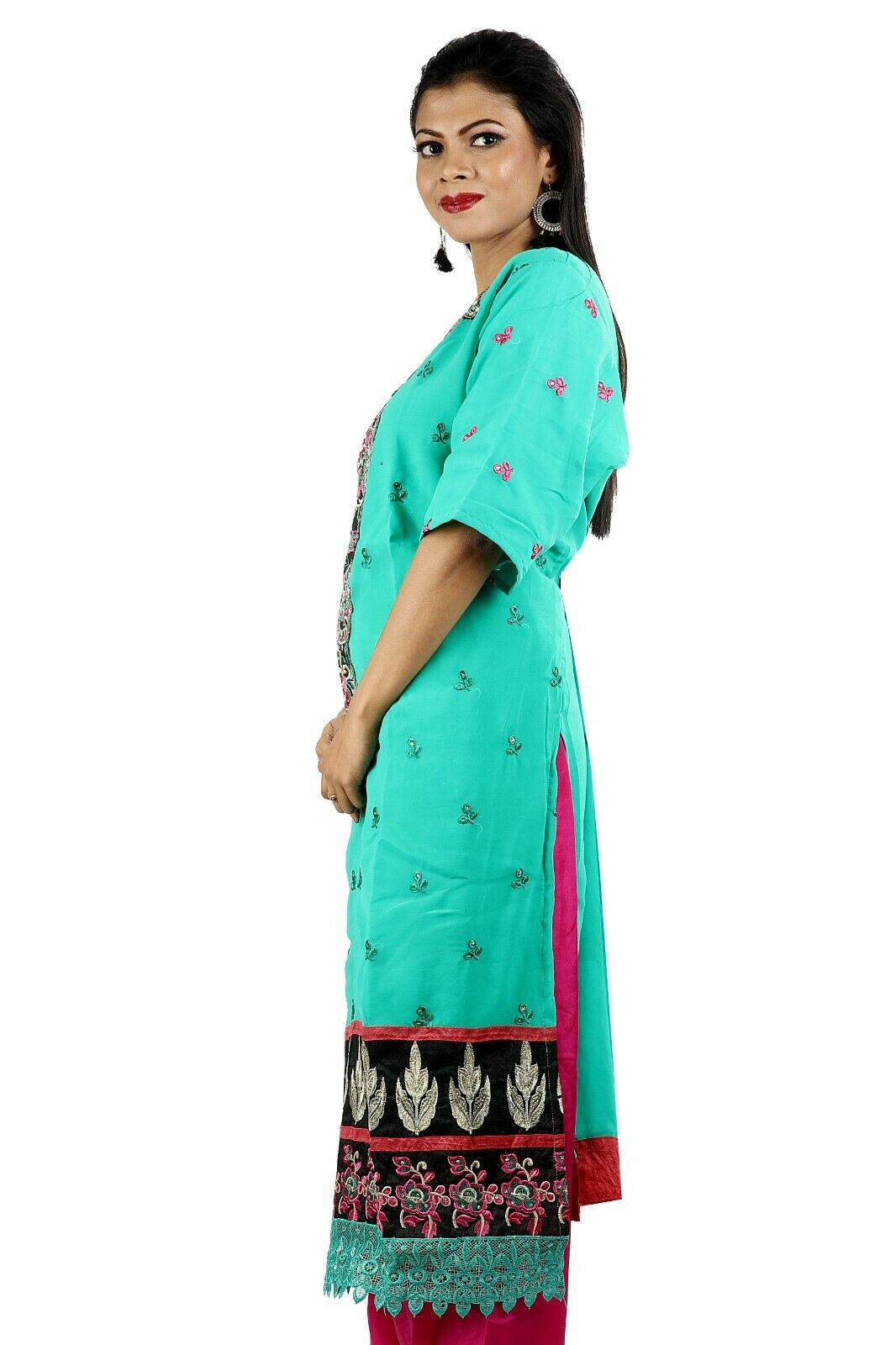 Green Traditional Wedding Party Wear  Designer Salwar Kameez chest  Plus size 54