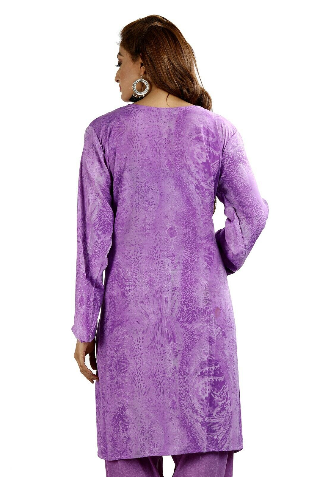 Purple Printed Designer Pakistani Traditional Dress Salwar kameez chest size 44