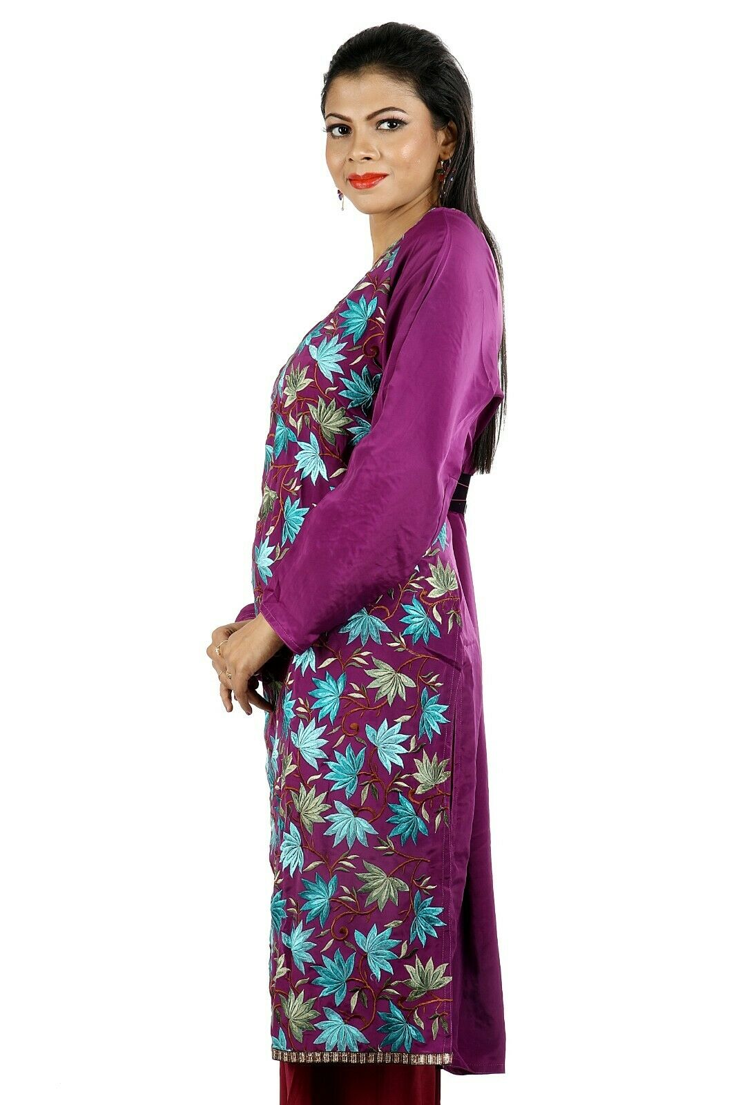 Purple Wedding Party Wear Designer Salwar Kameez chest Plus Size 50