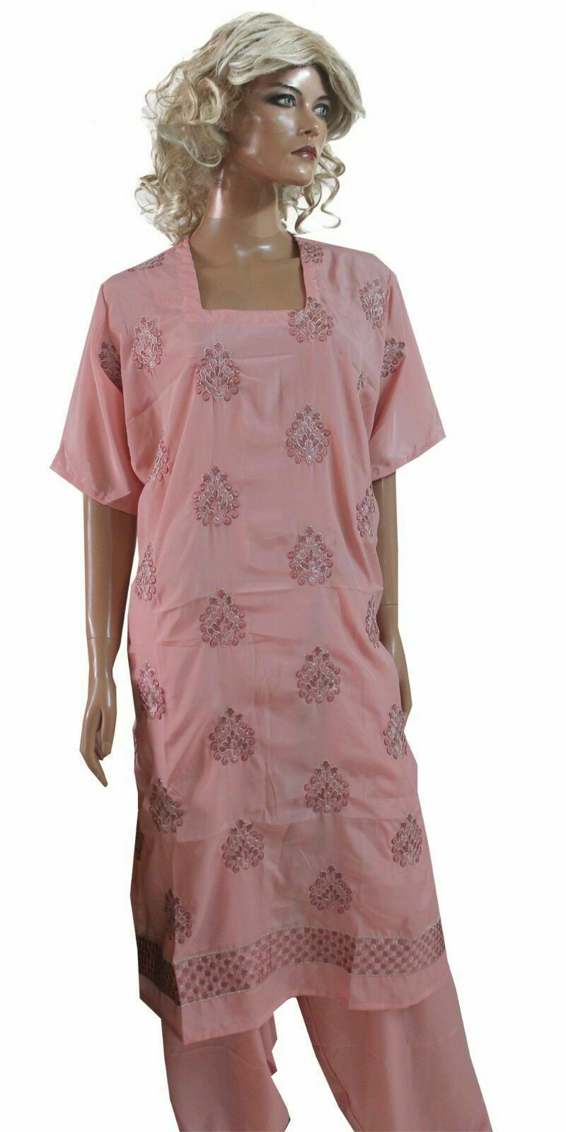 Peach Boutique Salwar kameez chest Plus size 52 Crepe Noor Clothing