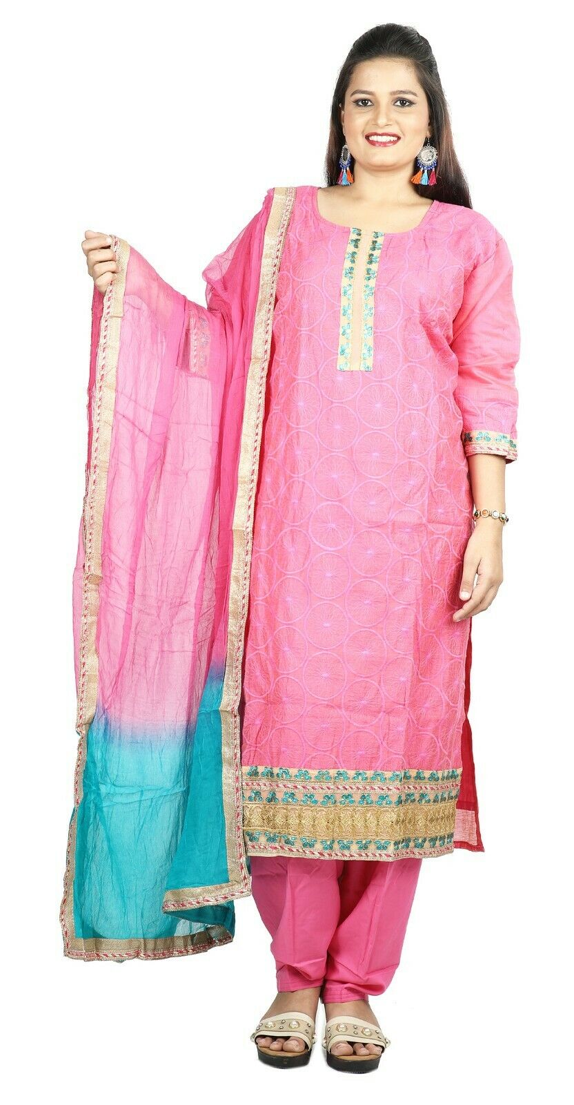 Pink Boutique Cotton Summer New Stitched Designer salwar kameez  Plus size 50