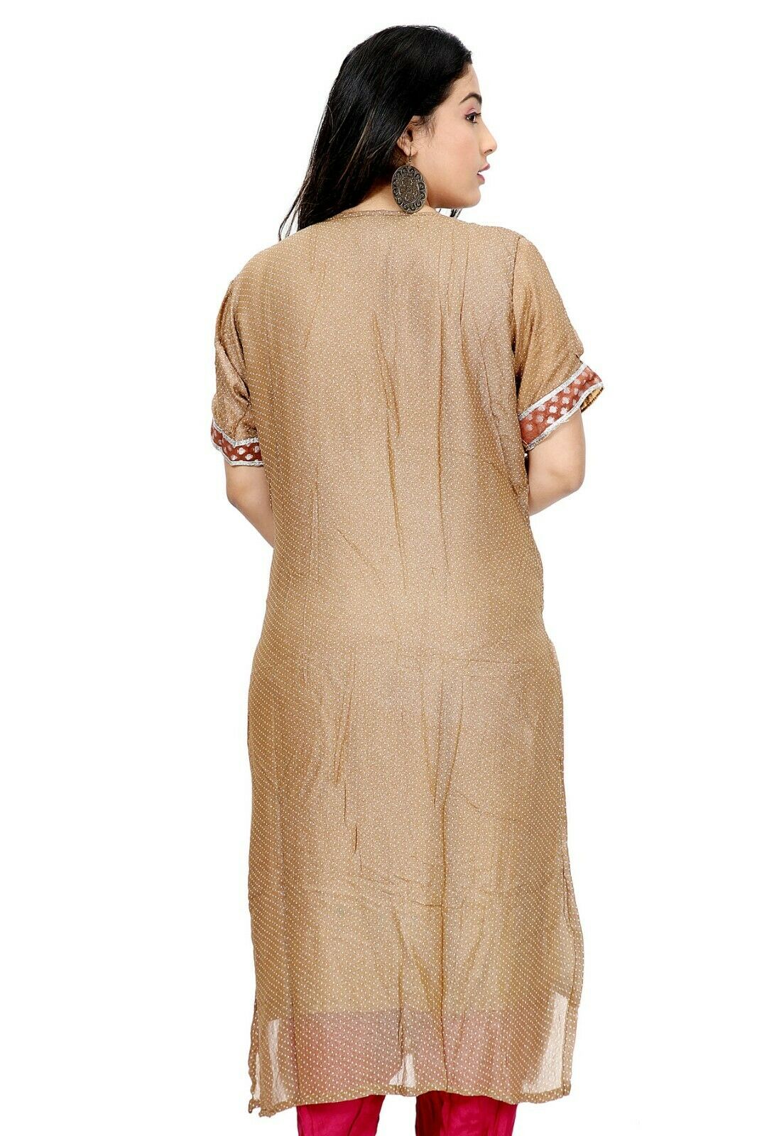 Gold 3 pieces Wedding Party Wear Designer Salwar Kameez chest Plus Size 52