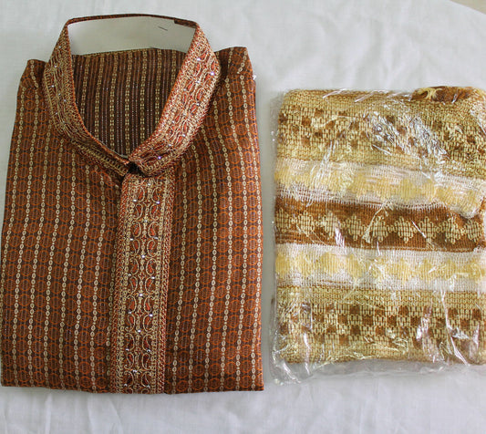 Brown Boys kurta Pajama set Size Age 1,2,3,5,6,7,8,9,11